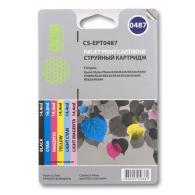 Совместимый картридж струйный Cactus идентичный  Epson EPT0487