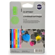 Совместимый картридж струйный Cactus идентичный  Epson EPT0807